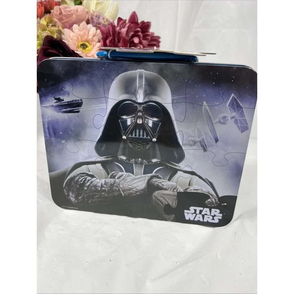 Disney Star Wars‎ Darth Vader Lunchbox Puzzle 48 PC -unopened shelf Wear Tin